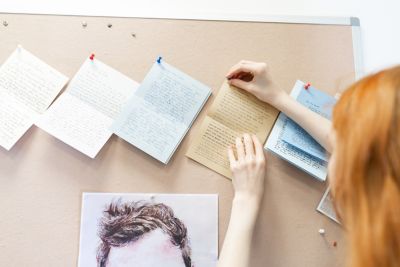 Sorting through submissions in Jon McGregor’s office, Trent Building (Jon is editor of The Letters Page online journal).The Letters Page is a literary journal in letters, published by the School of English at the University of Nottingham and edited by Jon McGregor. We publish essays, stories, poetry, memoir, travelogue, and criticism; but all in the form of letters. We are interested in the literary traditions of letter-writing, and in the idea of correspondence in a digital age. http://www.theletterspage.ac.uk/