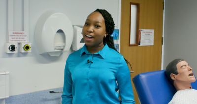 In this short video, current student nurse Sonia shares her experience of studying Nursing (Adult) BSc at Nottingham.