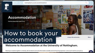 A step-by-step guide of the accommodation booking process