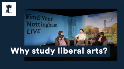 Watch the Liberal Arts discussion from our virtual open day