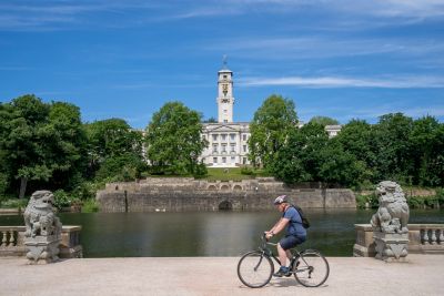 The Lions and Trent Building from Highfields lake June 2nd 2020 by Lisa Gilligan-Lee
