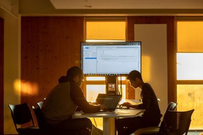 Students studying Data Science