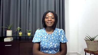 Head and shoulders portrait of Esther