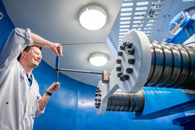 50 G-Tonne Beam Centrifuge in the L2 labs, University Park