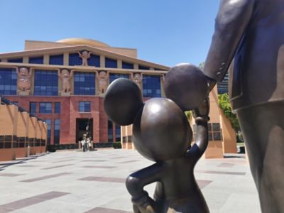 Hollywood Intern - Mickey mouse statue outside Disney