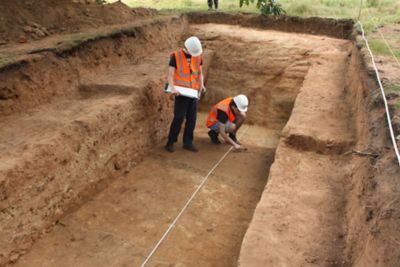 Wollaton Park - archaeology dig