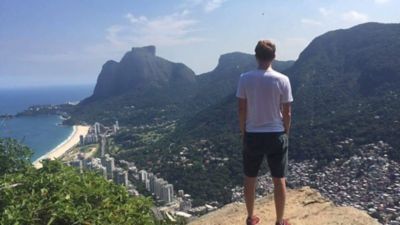 Jacob Kennison overlooking Rio