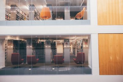 Undergradute students studying in the George Green library, University Park. November 5th 2021.