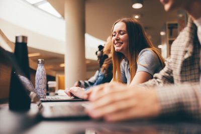 Undergradute students studying in the George Green library, University Park. November 5th 2021.