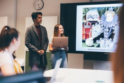 University undergraduates attending an Art History seminar