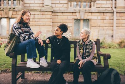 Undergraduate students visiting Nottingham Castle, Nottingham City Centre