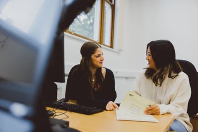 Undergraduate students on a placement