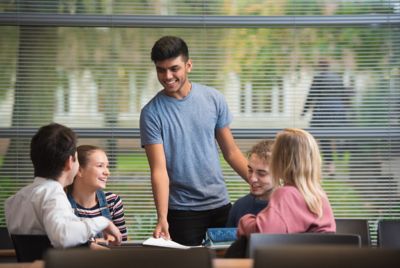 Postgraduate students in Highfields House postgraduate centre