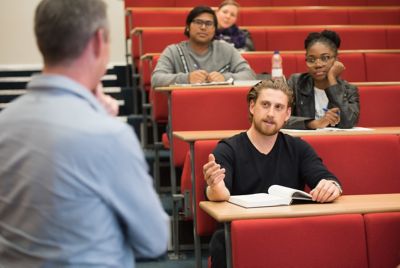 Students attending an Economics Lecture, Sir Clive Granger Building