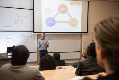 Students attending an Economics Lecture, Sir Clive Granger Building