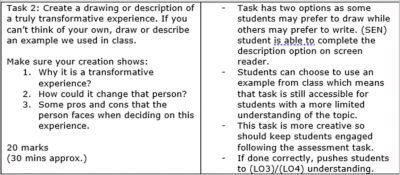 timetables for student project