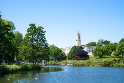 Trent Building in sunshine  June 2nd 2020 by Lisa Gilligan-Lee