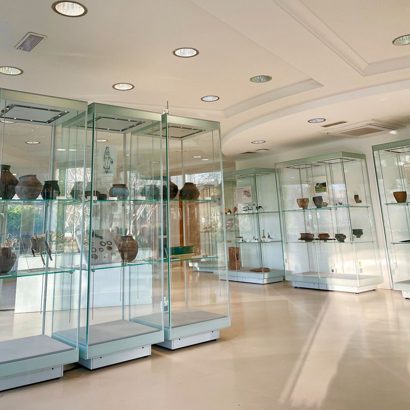 Display cabinets in the Museum