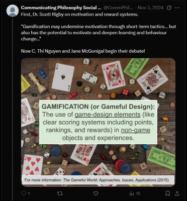 X post for a student project