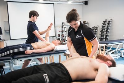 Physiotherapy students in the Clinical Sciences building, City Hospital