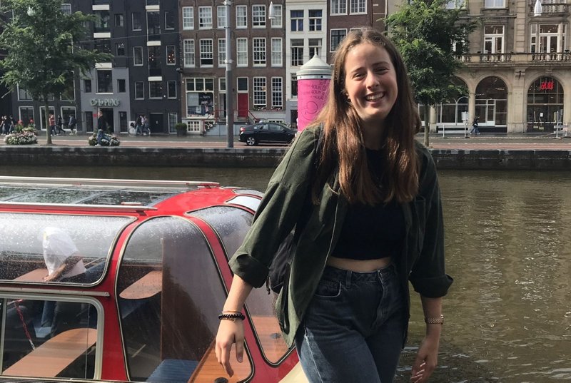 University student visiting Amsterdam, The Netherlands